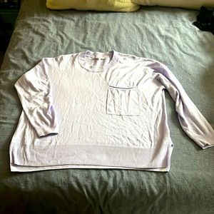 Lavander light weight sweater from Madewell